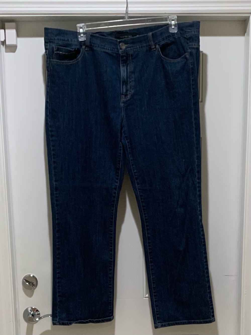Calvin Klein Authentic Women’s Navy Bootcut Jeans 22W - Picture 2 of 11